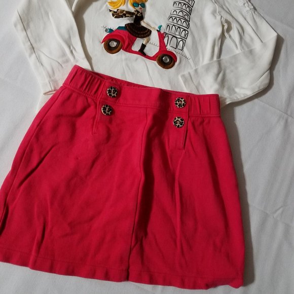 Gymboree Gymboree Ready Dress Go size 8 Skort, size 6 Shirt GUC Faint wrist spot - Picture 2 of 3